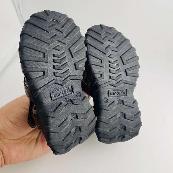 Carter’s Sandals‎ Fisherman Vasco Toddler Size 5M Brown Summer Shoes - Picture 5 of 8